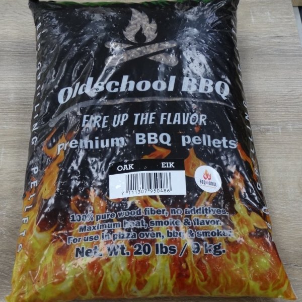 Oldschool bbq pellets eik