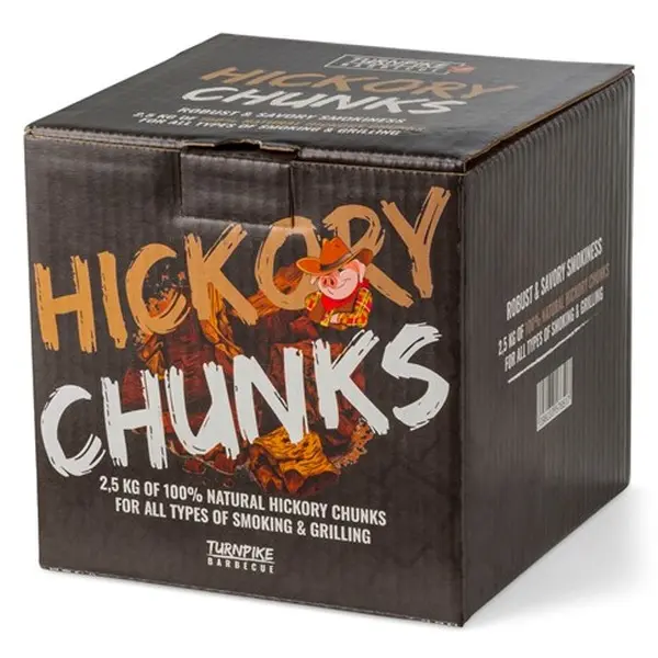 Turnpike BBQ hickory chunks 2.5kg
