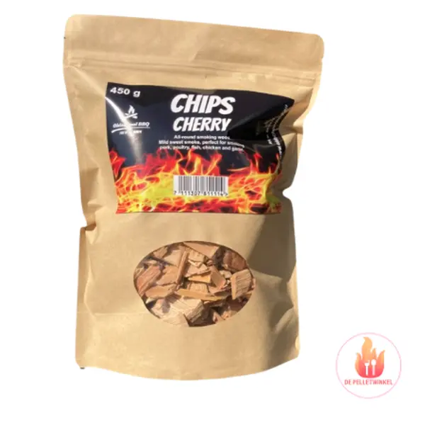 Oldschool BBQ chips kersen 450gr