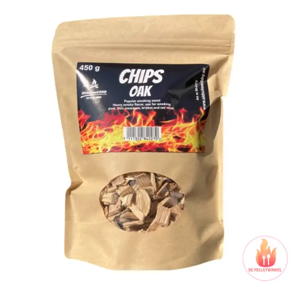 Oldschool chips eiken 450gr